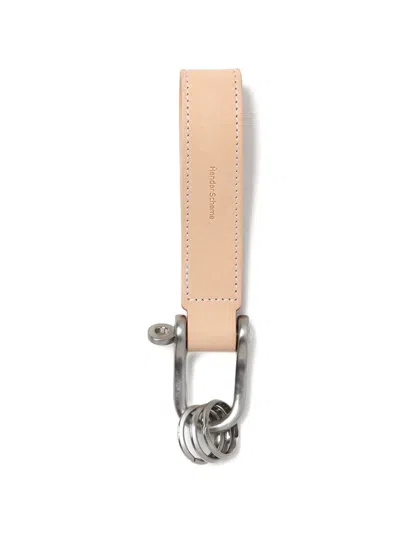 Hender Scheme Ring-detail Keyring In Nude