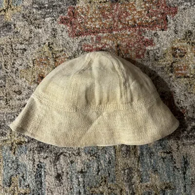 Pre-owned Hender Scheme Ss18 Paper Sailor Hat Natural Cream White Japan Mesh