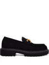 Henderson Baracco 35mm Suede Loafers In Black
