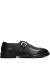 Henderson Baracco Buckle-strap Leather Monk Shoes In Black
