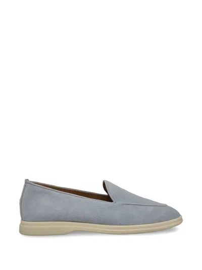 Henderson Baracco Eva Suede Slip-on Loafers In Blue