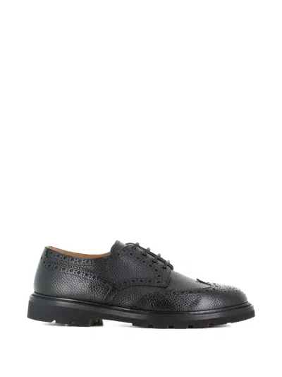 Henderson Baracco George Dovetail Derby Shoes In Black