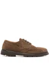 Henderson Baracco Lace-up Suede Derby Shoes In Brown