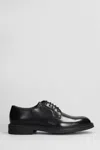 Henderson Baracco Leather Derby Shoes In Black