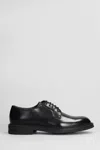 Henderson Baracco Leather Derby Shoes In Black