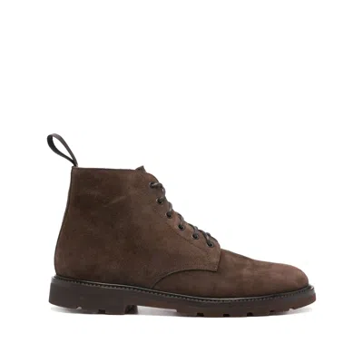 Henderson Baracco Leather Ankle Boots In Brown