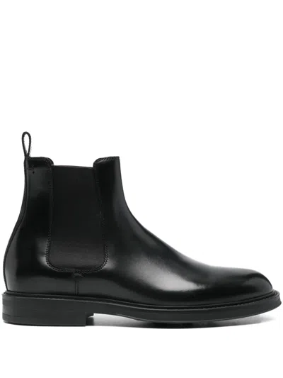 Henderson Baracco Leather Boots In Black