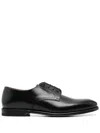 Henderson Baracco Lace Up Shoes In Black Leather In Schwarz