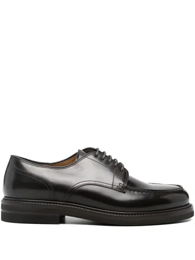 Henderson Baracco Leather Lace-up Derby Shoes In Black
