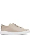 Henderson Baracco Leather Lace-up Sneakers In Neutral