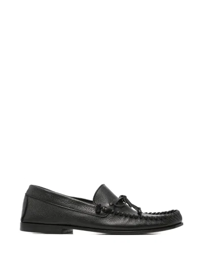 Henderson Baracco Leather Loafers In Black