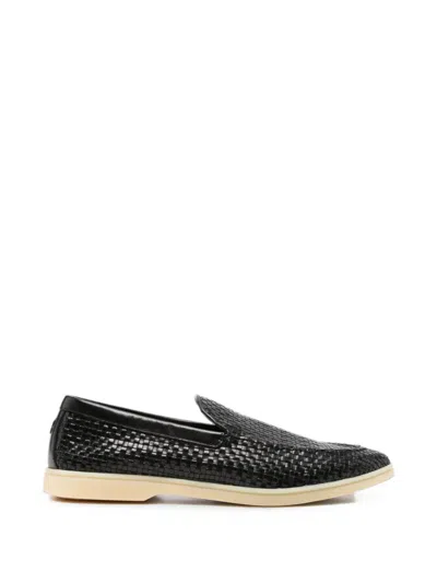 Henderson Baracco Leather Loafers In Black