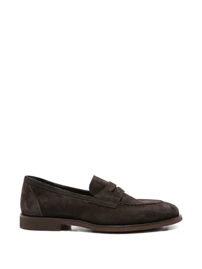 Henderson Baracco Leather Loafers In Brown