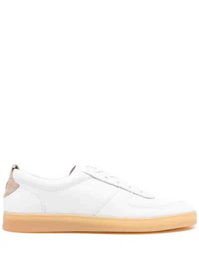 Henderson Baracco Leather Sneakers In White