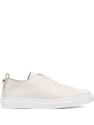 Henderson Baracco Lilly Leather Lace-up Sneakers In White