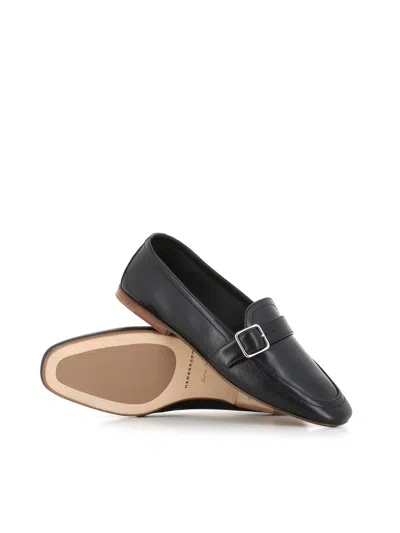 Henderson Baracco Buckle-strap Loafers In Black