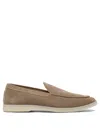 Henderson Baracco Suede Loafers With Rubber Sole In Brown