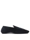 Henderson Baracco Loafers In Suede Leather In Black