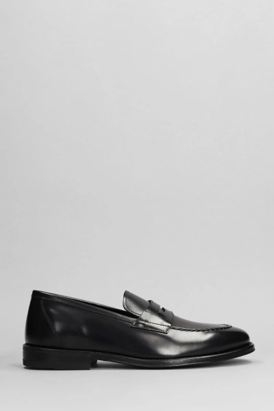 Henderson Baracco Loafers In Black Leather