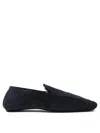 Henderson Baracco Loafers In Suede Leather In Blue