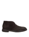 Henderson Baracco Man Ankle Boots Lead Size 13 Leather In Gray