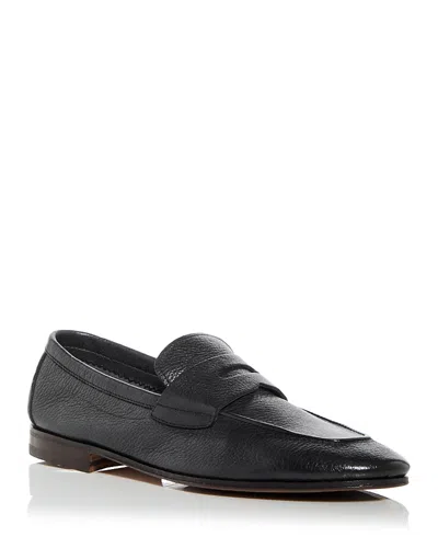 Henderson Baracco Men's Capri Penny Loafers In Dark Blue