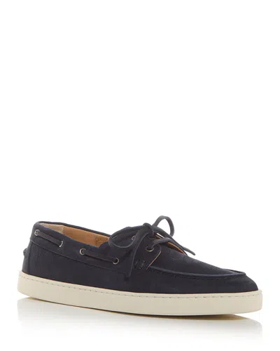 Henderson Baracco Men's Rodeo Boat Shoes In Blue Denim