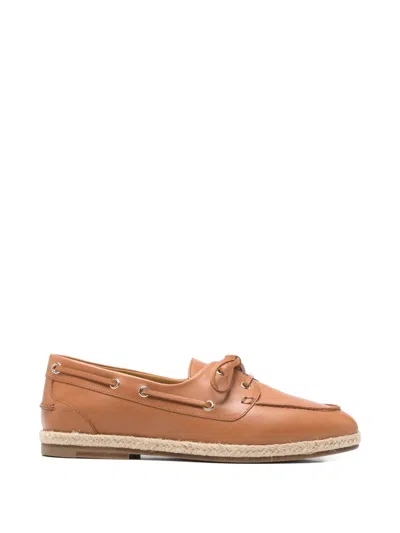 Henderson Baracco Miura Boat Shoes In Brown