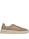 Henderson Baracco Panther Leather Sneakers In Brown