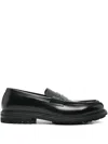 Henderson Baracco Penny-strap Leather Loafers In Black