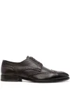 Henderson Baracco Perforated-detail Brogue Shoes In Brown