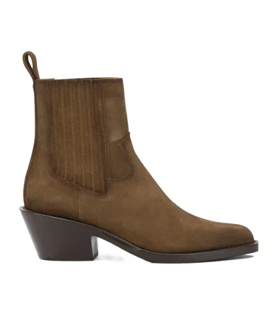 Henderson Baracco Pointed-toe Ankle Boots In Brown