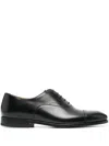 Henderson Baracco Polished Leather Derby Shoes In Black