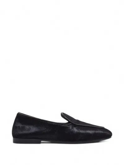 Henderson Baracco Pony-hair Loafers In Black