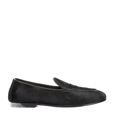 Henderson Baracco Round-toe Loafers In Black