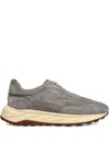 Henderson Baracco Sharks Suede Lace-up Sneakers In Gray