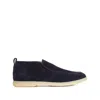 Henderson Baracco Suede Slip-on Sneakers In Blue