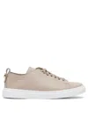 Henderson Baracco Leather Lace-up Sneakers In Neutral