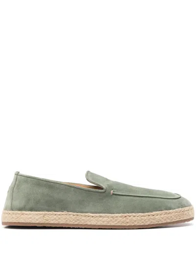 Henderson Baracco Suede Espadrilles In Green