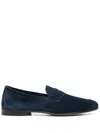 Henderson Baracco Suede Loafers In Blue