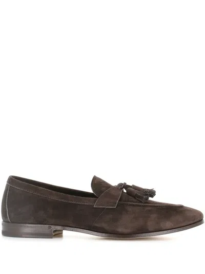 Henderson Baracco Suede Loafers In Brown