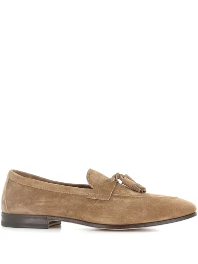 Henderson Baracco Suede Loafers In Brown