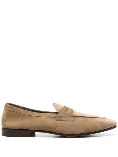 Henderson Baracco Suede Loafers In Brown