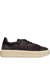 Henderson Baracco Suede Platform Sneakers In Brown