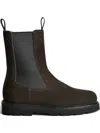 Henderson Baracco Suede Pull-tab Boots In Brown