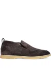 Henderson Baracco Suede Slip-on Boots In Brown
