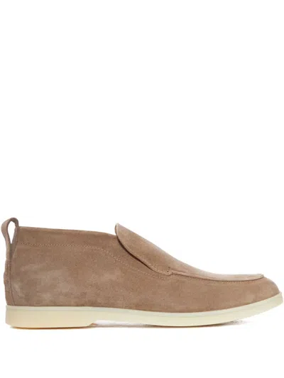 Henderson Baracco Suede Slip-on Sneakers In Neutral