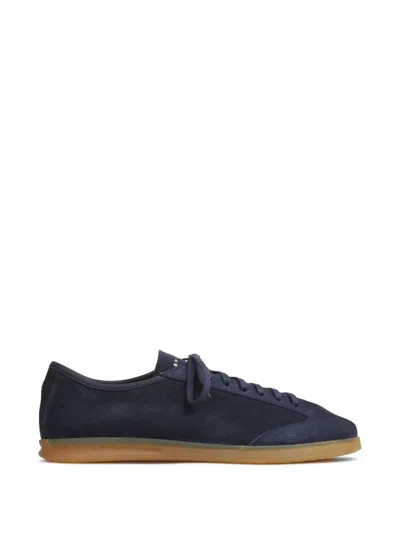 Henderson Baracco Suede Sneakers In Blue