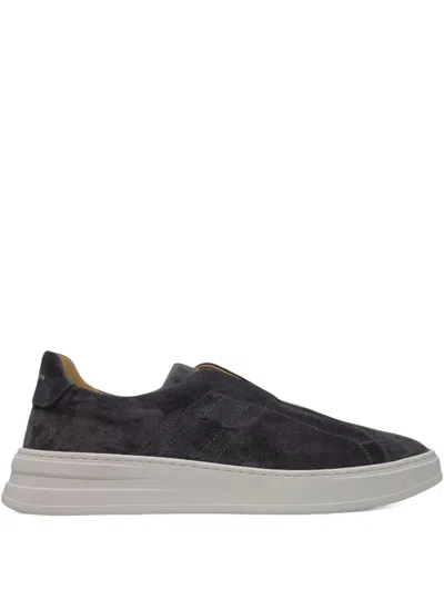 Henderson Baracco Suede Sneakers In Brown