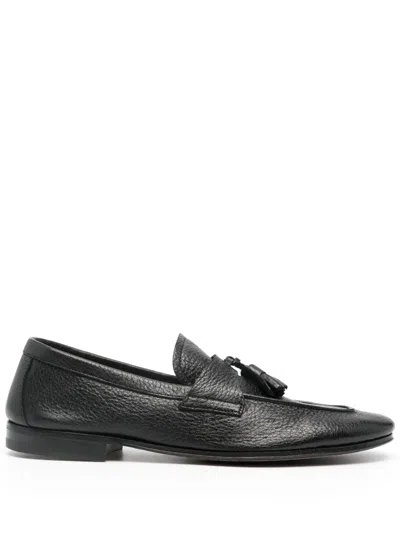 Henderson Baracco Tassel-detail Leather Loafers In Black